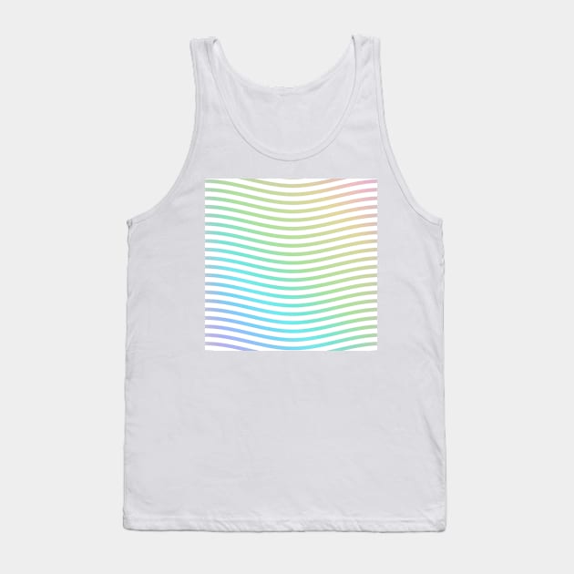 rainbow gradient waves Tank Top by stupidpotato1